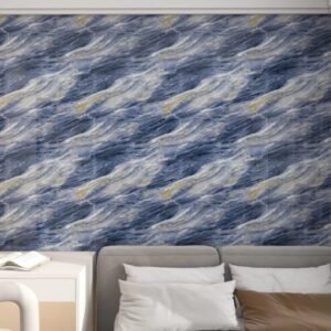 Jig-Tik 2025 Premium Wallpaper Stickers for Wall Kitchen Platform Home Decorative Waterproof Oil Proof 60W * 200L CM (Dark Blue)