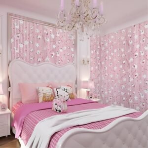 jig-tik-contact-paper-waterproof-pvc-wallpapers-roll-embossed-europe-style-nordic-3d-sculpture-flower-wall-covering-modern-wall-decor-45l-x-300w-cm-kitty-pink