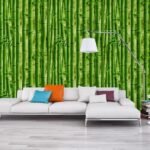 Jig-Tik Bamboo Design Vinyl Self Adhesive Wallpaper for Hall Living Room Bed Room Home Décor Wallpaper (45L x 300W CM) (Green Bamboo)