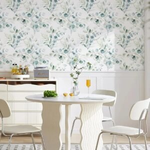 jig-tik-contact-paper-waterproof-pvc-wallpapers-roll-embossed-europe-style-nordic-3d-sculpture-flower-wall-covering-modern-wall-decor-45l-x-300w-cm-green-floral