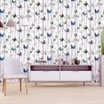 Jig-TikSelf-Adhesive Decorative Butterfly Design Wall Paper for Bedroom Living Room Cabinet, Peel and Stick Decorative Sticker Easy to Cut and Apply (45L x 300W CM) (AK 99)