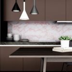 Jig-Tik Contact Paper Waterproof PVC Wallpapers Roll Embossed Europe Style Nordic 3D Sculpture Flower Wall Covering Modern Wall Décor(45L x 300W CM) (Pink)