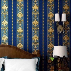 jig-tik-contact-paper-waterproof-pvc-wallpapers-roll-embossed-europe-style-nordic-3d-sculpture-flower-wall-covering-modern-wall-decor-45l-x-300w-cm-striped-blue