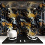 Jig-Tik Marble Wallpaper Oil Proof Waterproof Kitchen countertop Paper Furniture (60W * 200L CM) (83)