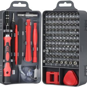 Jig-Tik 115 in 1 Tool Kit & Screwdriver Socket Set | Multi-Purpose Combination Precision Tool Case for Home, Car, Laptop & Electronics Repair