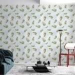 Jig-Tik 3D Brick Wallpaper for Wall | Self Adhesive Waterproof PE Foam DIY Wall Panels for TV Walls, Living Rooms, Bedrooms, Hotels & Cafés (70L * 70W CM) (White Leaf)