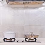 Jig-Tik Marble Wallpaper | Oil Proof & Waterproof | Vinyl Peel and Stick Wallpaper for Kitchen Countertops, Living Rooms, Bedrooms, Hotels & Cafés Furniture (60W × 200L CM) (Silver Cube)