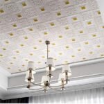 Jig-Tik 3D Brick Wallpaper for Wall | Self Adhesive Waterproof PE Foam DIY Wall Panels for TV Walls, Living Rooms, Bedrooms, Hotels & Cafés (70L * 70W CM) (Gold Tikadi)