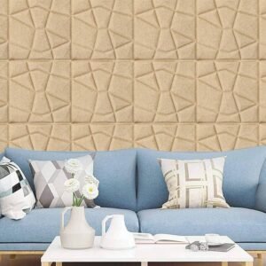 Jig-Tik 3D Brick Wallpaper for Wall | Self Adhesive Waterproof PE Foam DIY Wall Panels for TV Walls, Living Rooms, Bedrooms, Hotels & Cafés (70L * 77W CM) (BROWN BOX)