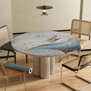 Jig-Tik New Vinyl Marble Wallpaper Peel and Stick Waterproof Wallpaper (60W * 200L CM) (TS FOIL 140)