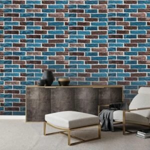 Jig-Tik 3D Brick Wallpaper for Wall | Self Adhesive Waterproof PE Foam DIY Wall Panels for TV Walls, Living Rooms, Bedrooms, Hotels & Cafés (70L * 77W CM)